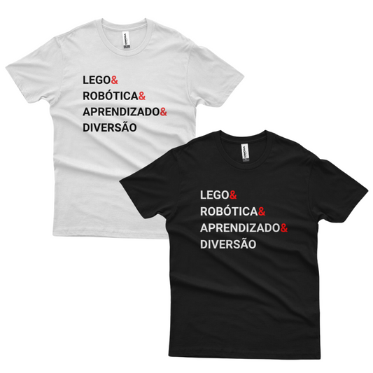 Camiseta LEGO & Robótica & Aprendizado & Diversão