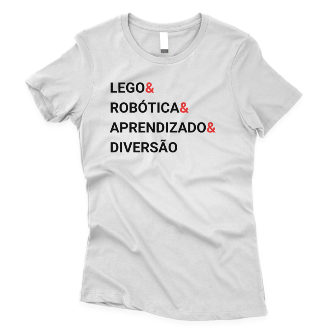 Camiseta LEGO & Robótica & Aprendizado & Diversão