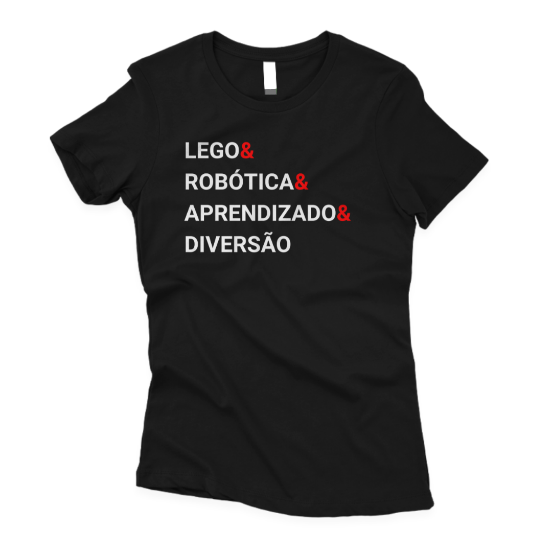 Camiseta LEGO & Robótica & Aprendizado & Diversão